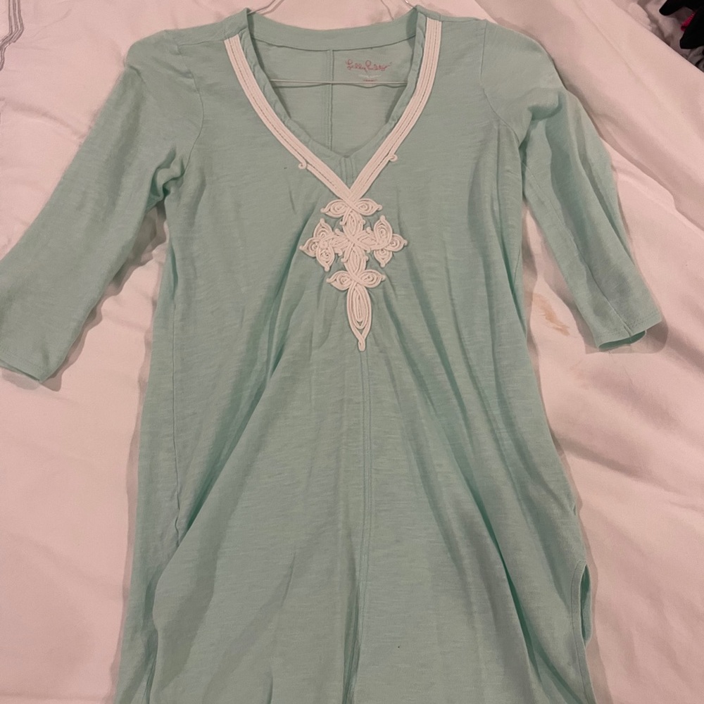 Lily Pulitzer Teal Coverup
